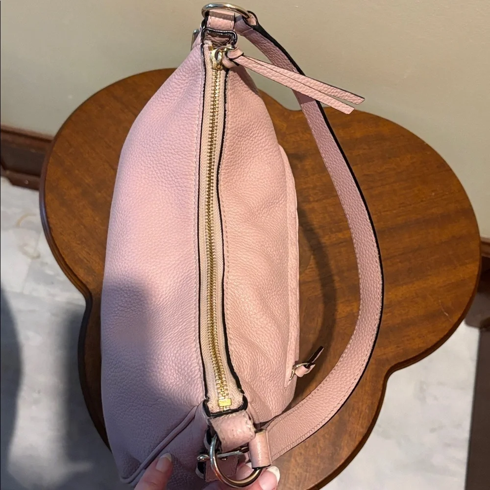 Kate Spade  hobo bag, shoulder bag, pebbled leather  pink   excellent condition